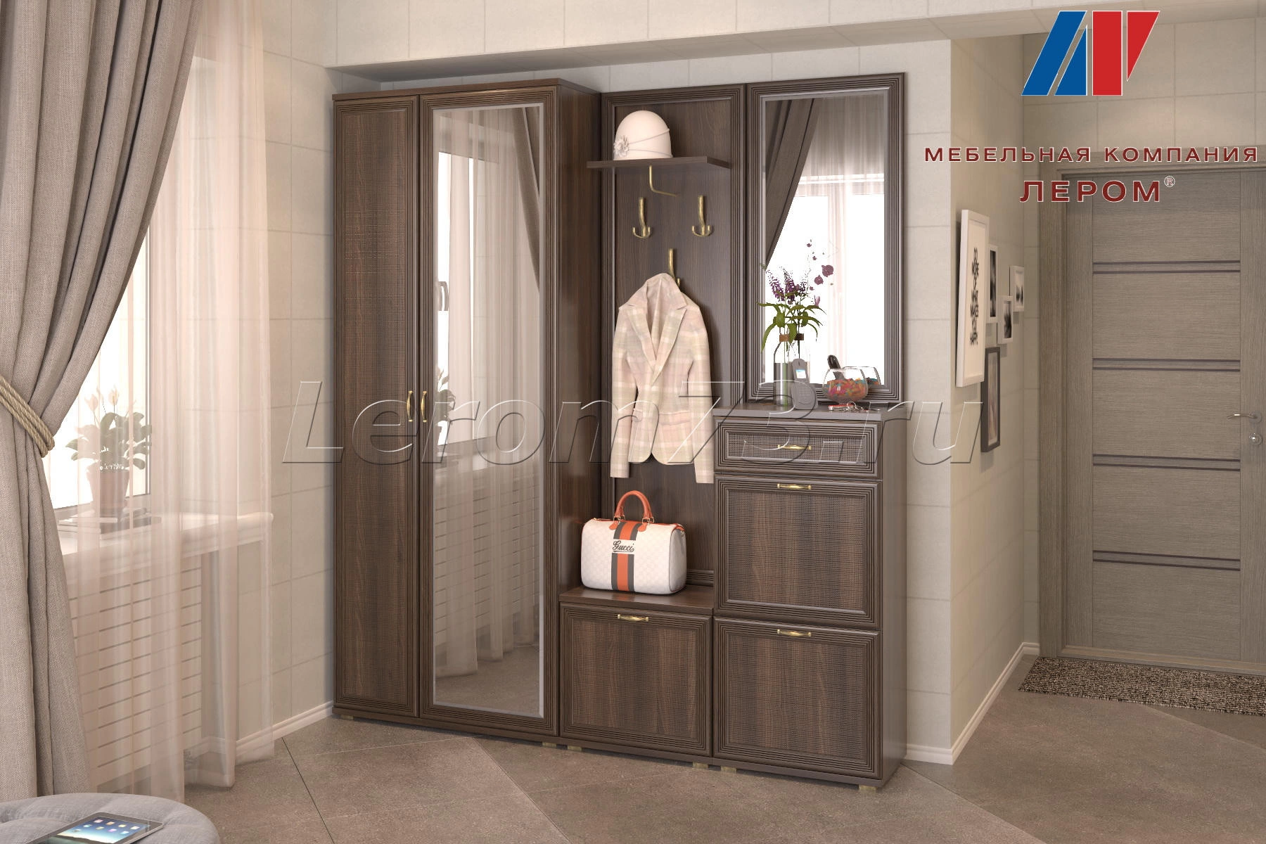 Прихожая Карина 01/В 2224, Ш 1980, Г 352 мм