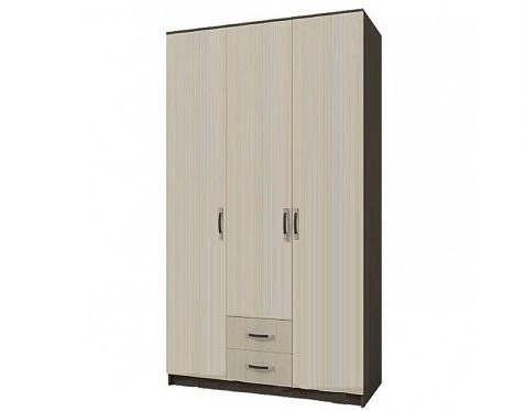 Шкаф Рига 3-х Створчатый/Разные Цвета (Ш-1200 х В-2120 х Г-520 мм)