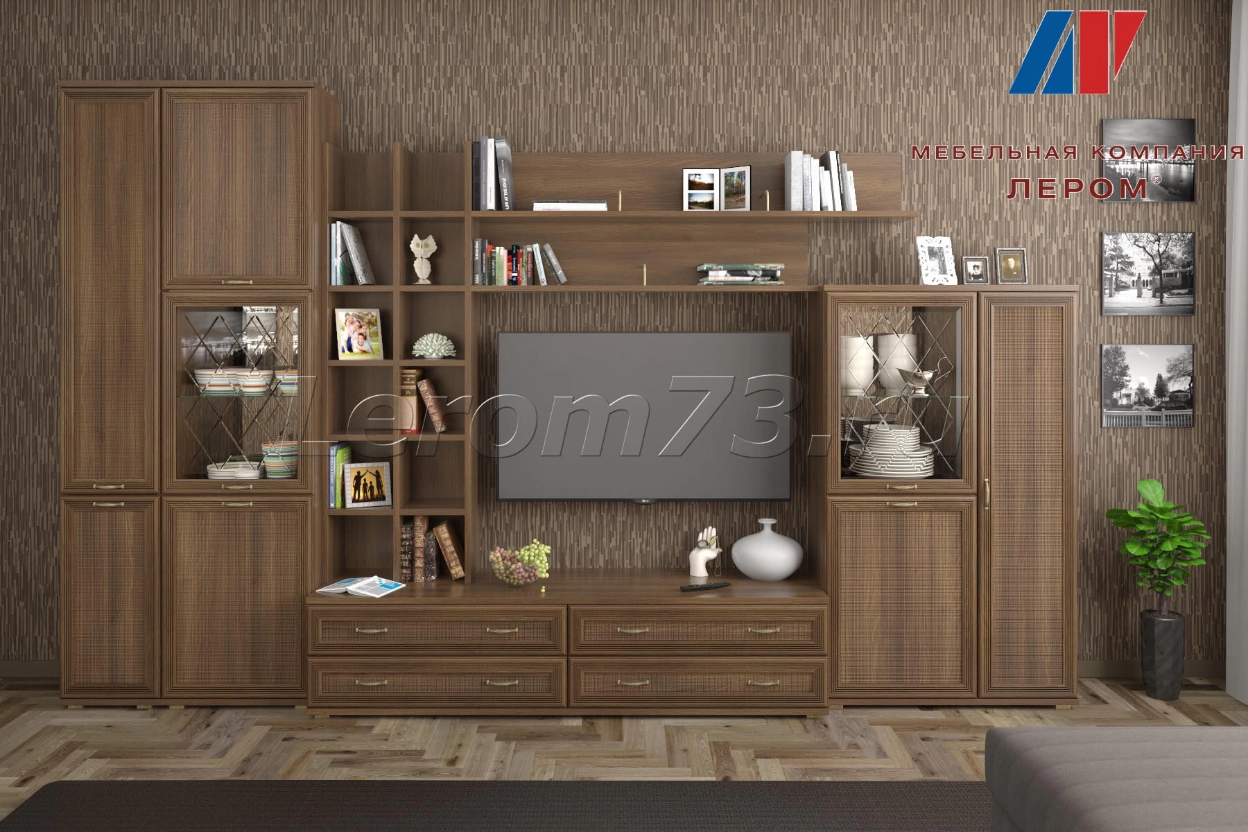 Гостиная-Стенка Карина-05 (В-2224 х Ш-3600 х Г-448 мм)