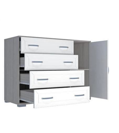 Комод МДФ №4 Венге/Клен Светлый (Ш-1100 × В-810 × Г-445)