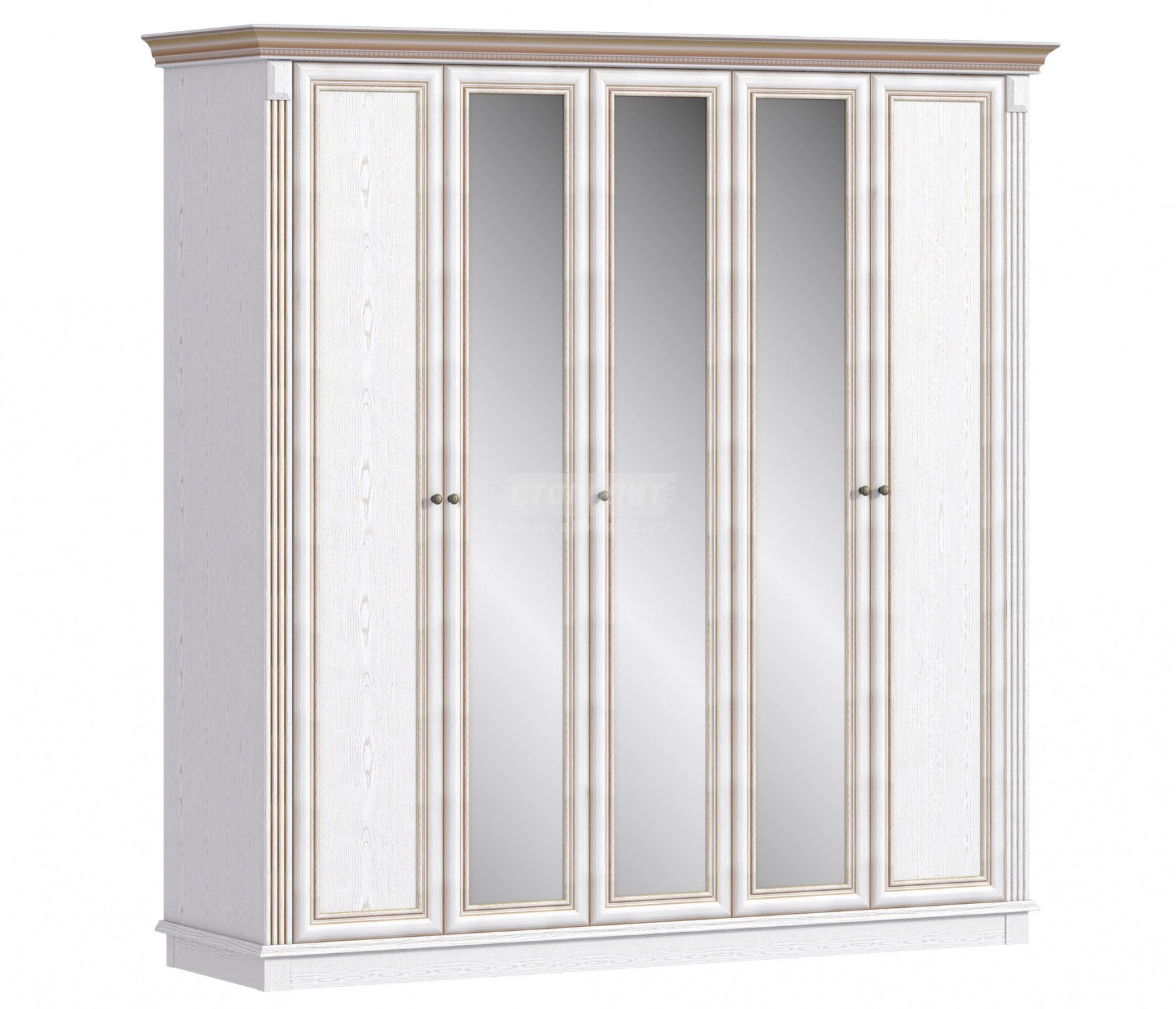 Версаль СБ-3053 Шкаф 5 дверный с зеркалом