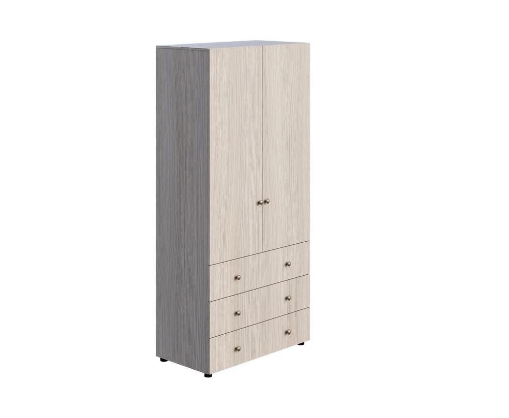 Шкаф Двухстворчатый Комбинированный Мийа-3 ШК-007/Разные Цвета (Ш-973 х В-2078 х Г-519 мм)