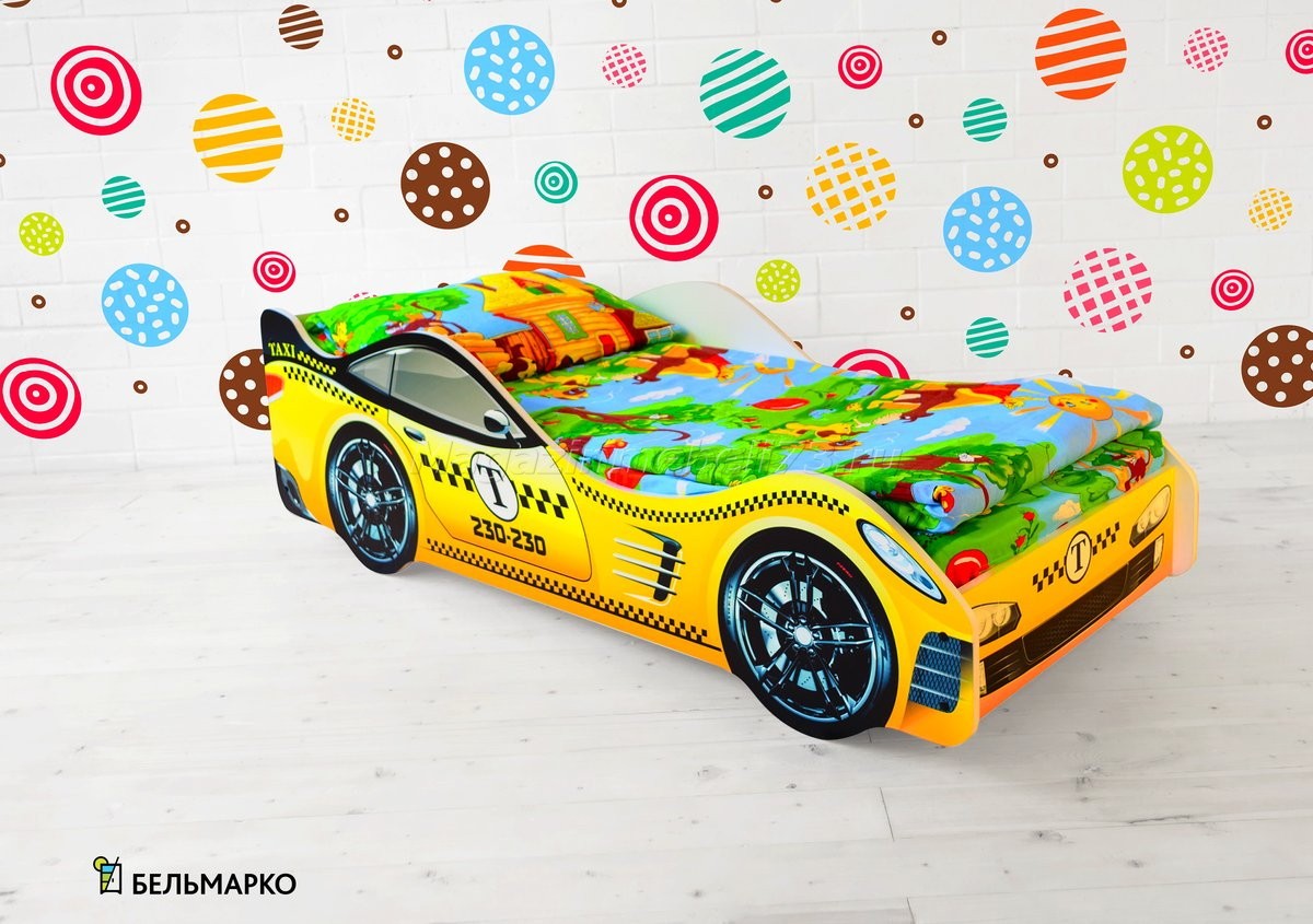 Детская кровать-тачка ТАКСИ