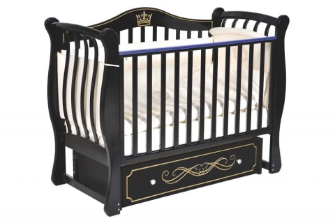 Кроватка "Luiza 33" с декоративной резьбой