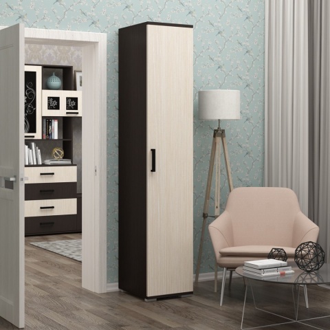 Пенал Ноктюрн-11 с Полками ЛДСП (Ш-400 х В-2120 х Г-470 мм)/Разные Цвета