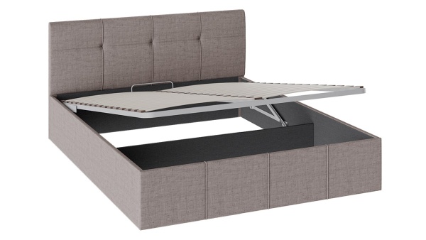 Кровать «Лора» c мягкой обивкой и подъемным механизмом/Разные Цвета