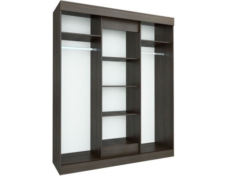 Шкаф-Купе Фиджи (Ш-1500/1700 х В-2100 х Г-540 мм)/Разные Цвета 