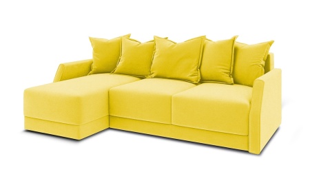 Диван Угловой Люксор Slim Т1 Разные Цвета/Д-2330 х Ш-1650 х В-830 мм