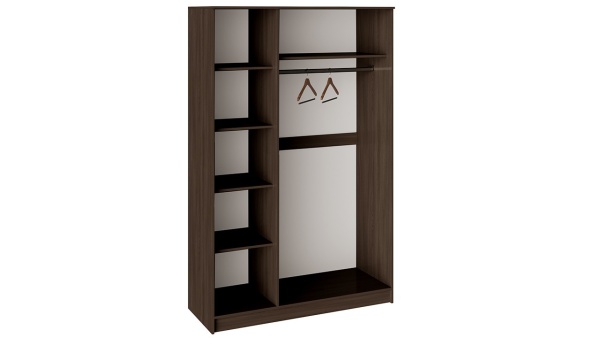 Шкаф Мадлен Венге Цаво/Дуб Белфорт с Рисунком (Ш-1352 х В-2100 х Г-532 мм)