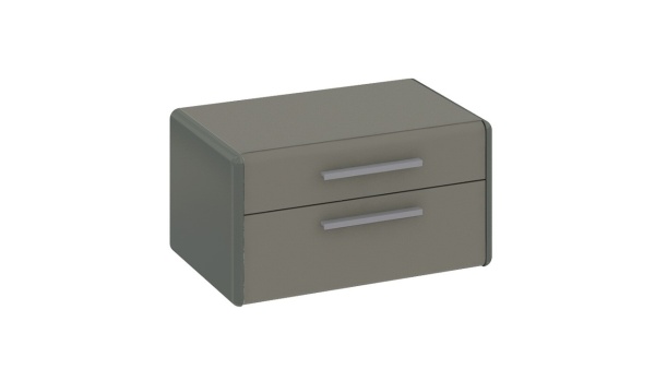 Тумба прикроватная «Наоми» (Фон серый, Джут)