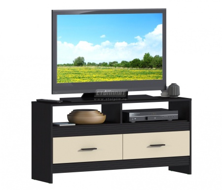 Тумба ТВ Дакота СБ-2885 Венге+Ваниль/Ш-1230 X В-600 X Г-330 мм