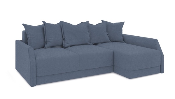 Диван Угловой Люксор Slim Т2 Разные Цвета/Д-2330 х Ш-1650 х В-830 мм