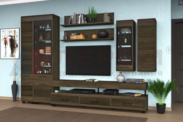 Гостиная-Стенка Камелия №7 (В-2172 х Ш-3150 х Г-452 мм)