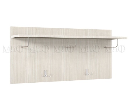 Полка с Вешалкой Бостон Сандал Светлый (Ш-900 мм x В-430 мм x Г-236 мм)