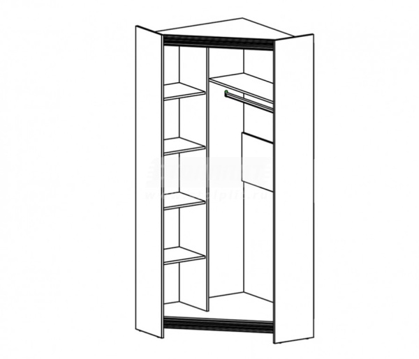 Дакота СБ-1894 Шкаф угловой