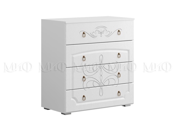 Комод Королева New Белый МДФ (Ш-900 мм x В-816 мм x Г-420 мм)
