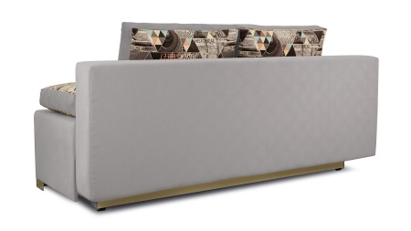 Диван «Дерби» (Maserati 19 (велюр) серый, подушка Urban (велюр) Town)/Д-1940х Ш-860х В-760мм