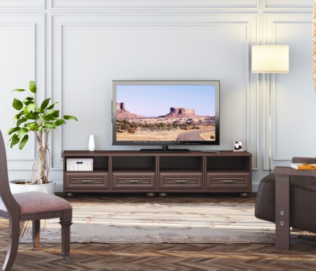 Тумба TV Верди Махагон/Ш-1840 X В-430 X Г-330 мм