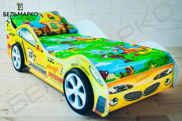 Детская кровать-тачка ПЛАМЯ