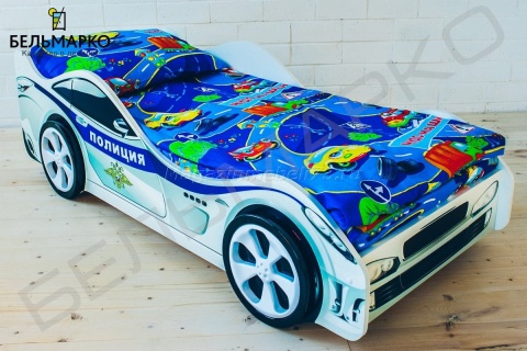 Детская кровать-тачка ПОЛИЦИЯ