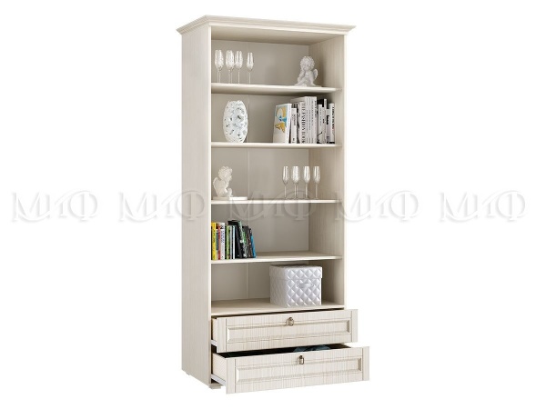 Шкаф Бельевой  Элит-1 МДФ Сандал Светлый (Ш-975 мм x Г-577 мм х В-2185 мм)