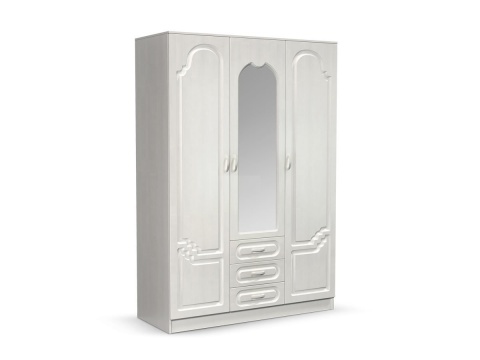 Спальный Гарнитур Герда МДФ Белый/Белый Глянец