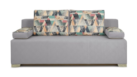 Диван «Дерби» (Maserati 19 (велюр) серый, подушка Urban (велюр) Snow)/Д-1940х Ш-860х В-760мм