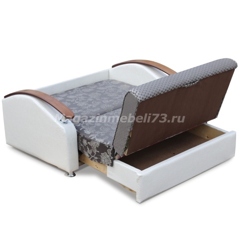 Диван Аккордеон Дуга Раскладной с Ящиком для Белья/Разные Цвета