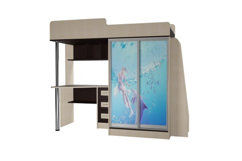 Двухъярусная кровать "Мебелайн-4"