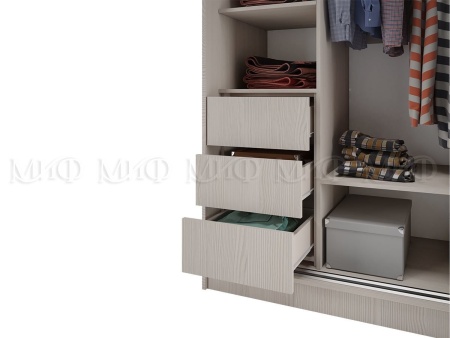 Шкаф-Купе Тринити-8 (Ш-2000 мм x В-2244 мм x Г-600 мм)/Разные Цвета