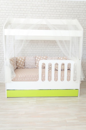 Кровать Сказка (Домик со Вторым Выдвижным Местом)/Спальное Место 800 х 1600 мм