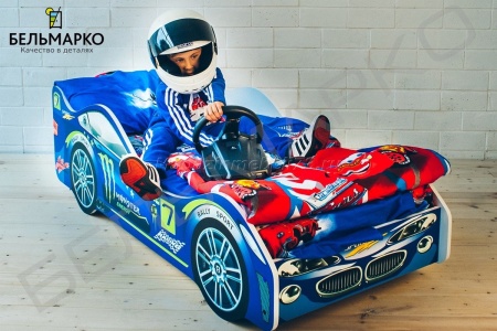 Детская кровать-тачка МОЛНИЯ