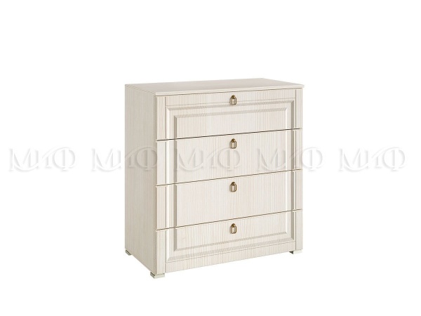 Комод Элит-1 МДФ Сандал Светлый (Ш-850 мм x В-910 мм x Г-448 мм)