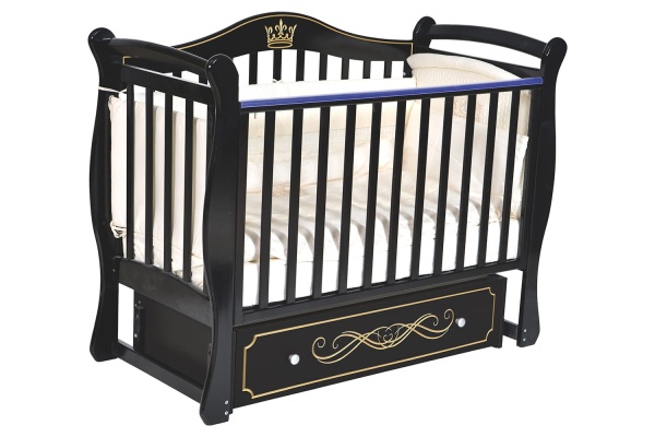 Кроватка "Bella 1" с декоративной резьбой