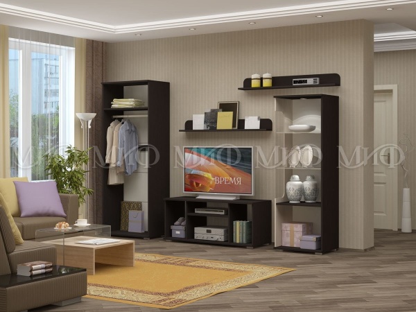 Гостиная Олеандр Венге/Беленый Дуб (Ш-2676 x В-2120 x Г-556 мм)