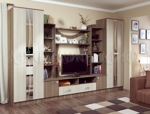 Гостиная Гамма (Ш-3400 мм x В-2200 мм x Г-530 мм)