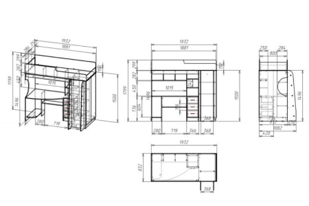 Двухъярусная кровать "Мебелайн-3"