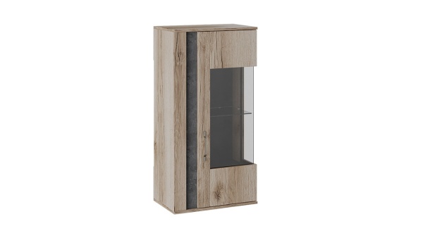 Шкаф Навесной «Брайтон» (Камень/Дуб Делано)/Ш-594 × В-1162 × Г-387 мм