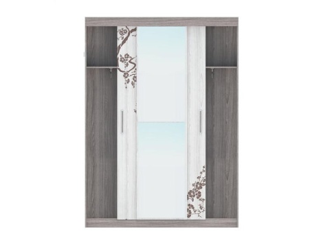 Шкаф-Купе Комфорт-8 Шимо Темный/Шимо Светлый (Ш-1600 × В-2200 × Г-587 мм)