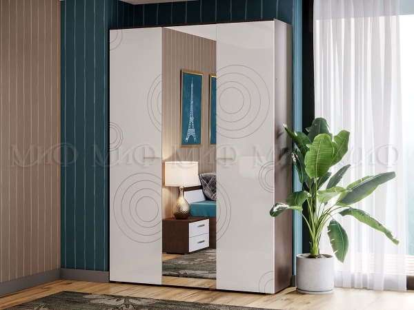 Шкаф 3-х Створчатый Нонна Ш-1500хВ-2236хГ-524 мм/Разные Цвета