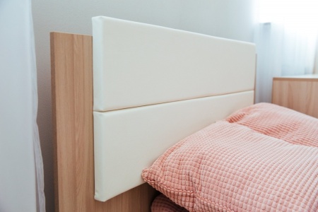 Кровать "Волкер" М 14 Ясень Шимо Светлый/Белый