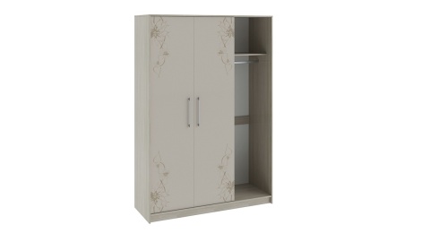 Спальный Гарнитур Мадлен №2 Ясень Шимо/Бежевый Глянец с Рисунком