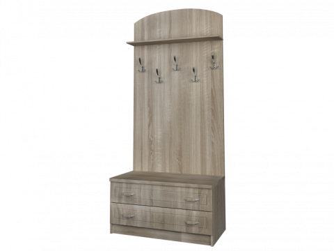 Топаз Открытая Вешалка МДФ (Ш-800 х В-2050 х Г-420 мм)/Разные Цвета