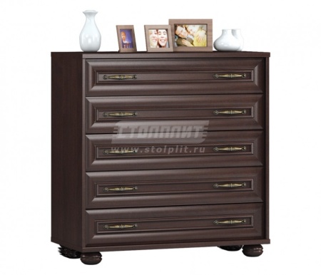 Верди СБ-1452 Комод с 5-тью ящиками