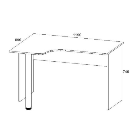 Стол "Влада" угловой 28.10 ЛВ