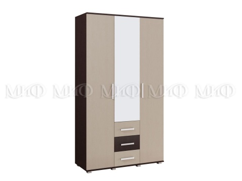 Шкаф 3-х Створчатый Бостон (Ш-1200 мм x В-2120 мм x Г-470 мм)/Разные Цвета